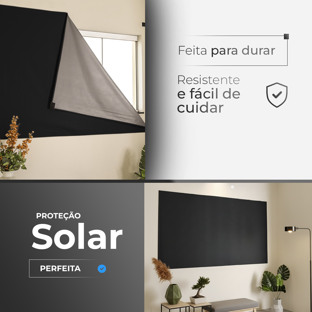 CORTINA PAINEL BLACKOUT COM VELCRO