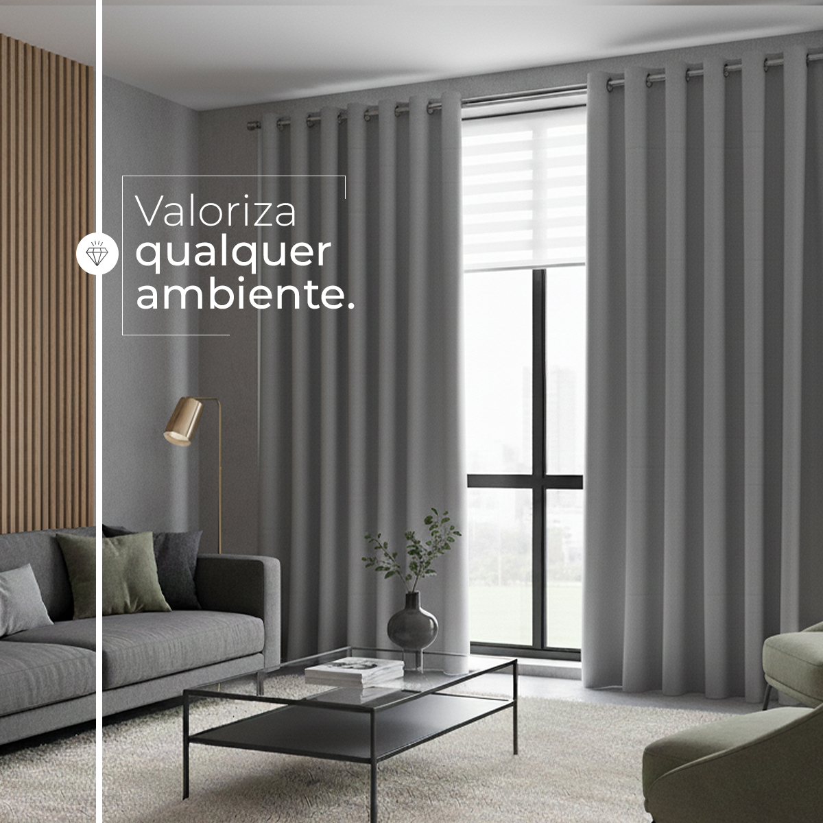CORTINA BLACKOUT DE TECIDO - TAMANHO GRANDE