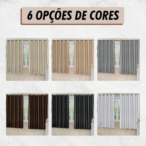 CORTINA BLACKOUT DE TECIDO - TAMANHO PEQUENO