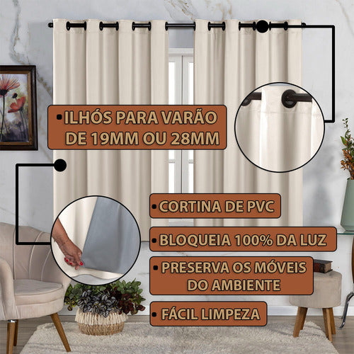 CORTINA BLACKOUT DE PVC - TAMANHO PADRÃO
