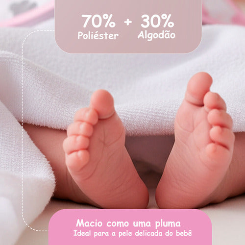 TOALHA DE BEBÊ COM CAPUZ