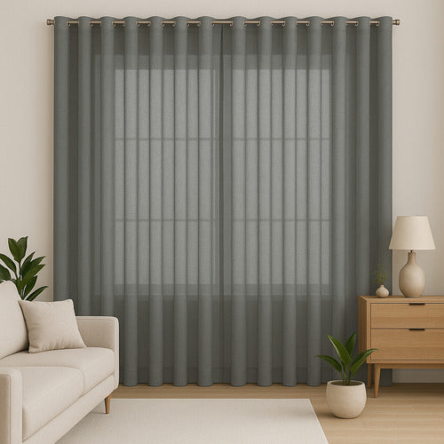 CORTINA VOIL LINHO FLAME