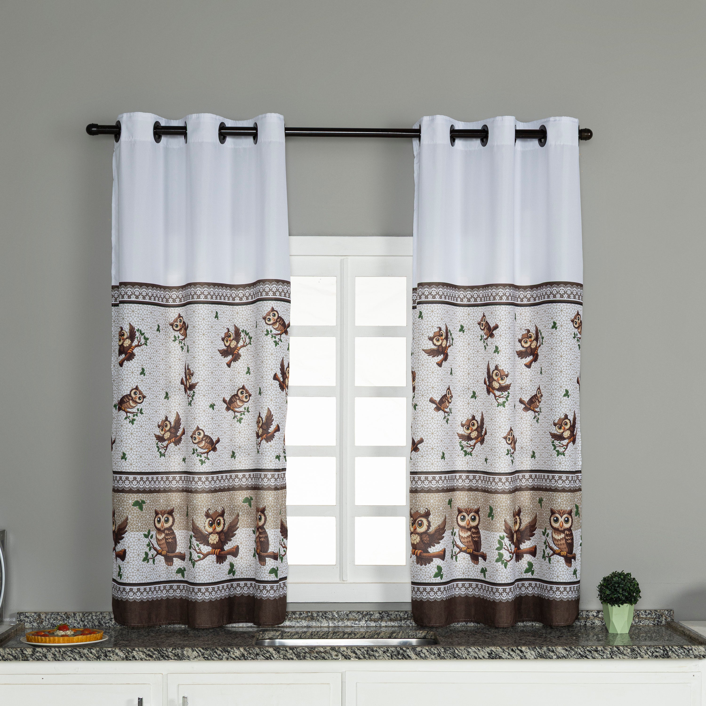 CORTINA DE COZINHA ESTAMPADA 2,00X1,50 OXFORD