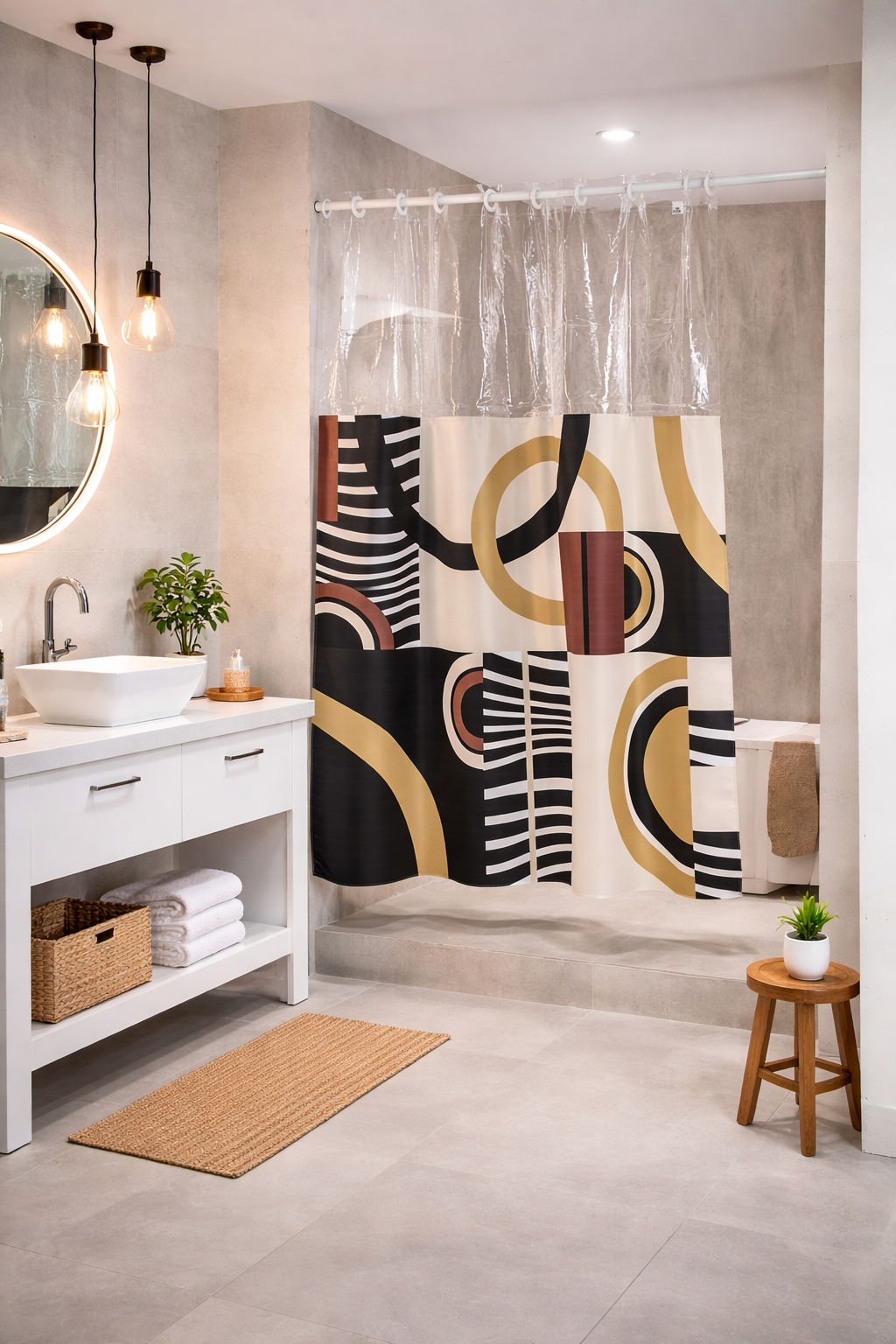 CORTINA PARA BOX ESTAMPADA