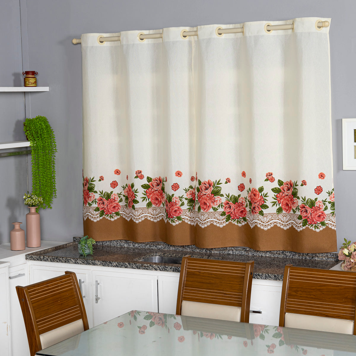 CORTINA COZINHA ESTAMPADA LINHÃO