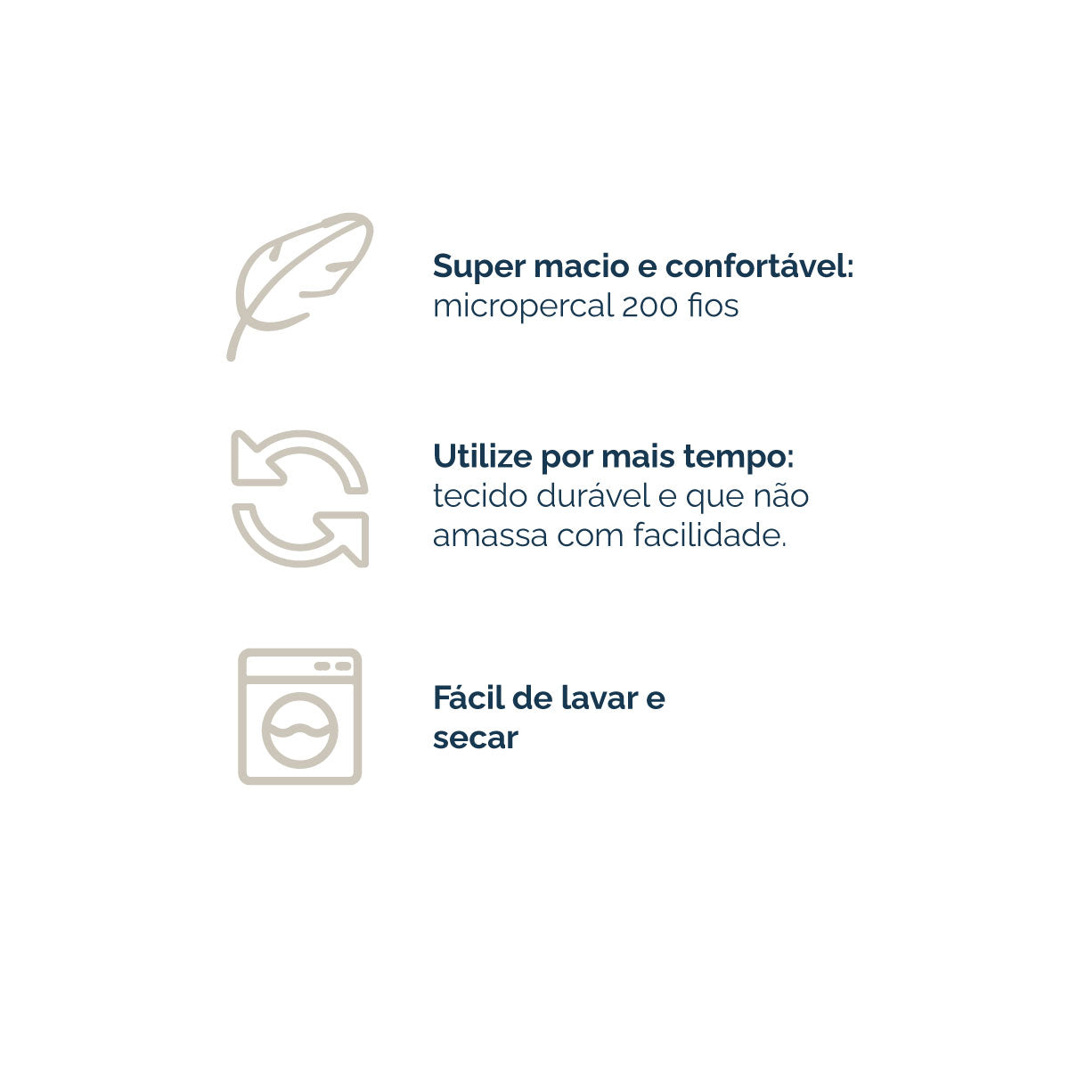 JOGO LENÇOL QUEEN 3 PÇS 200 FIOS