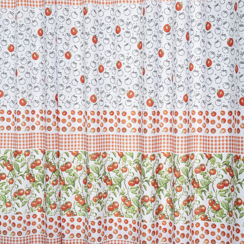 CORTINA DE COZINHA ESTAMPADA 2,00X1,50 OXFORD COM ILHÓS