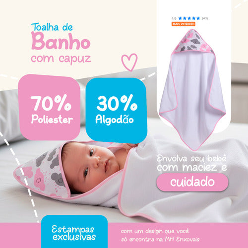 TOALHA DE BEBÊ COM CAPUZ