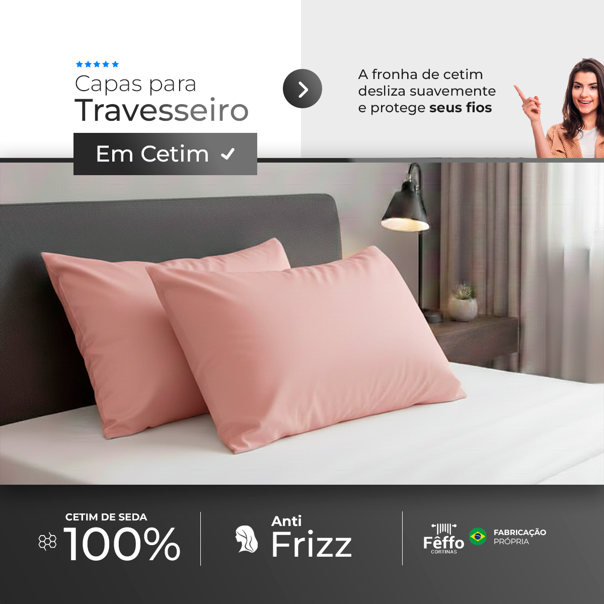 FRONHA CETIM COM 2 PEÇAS