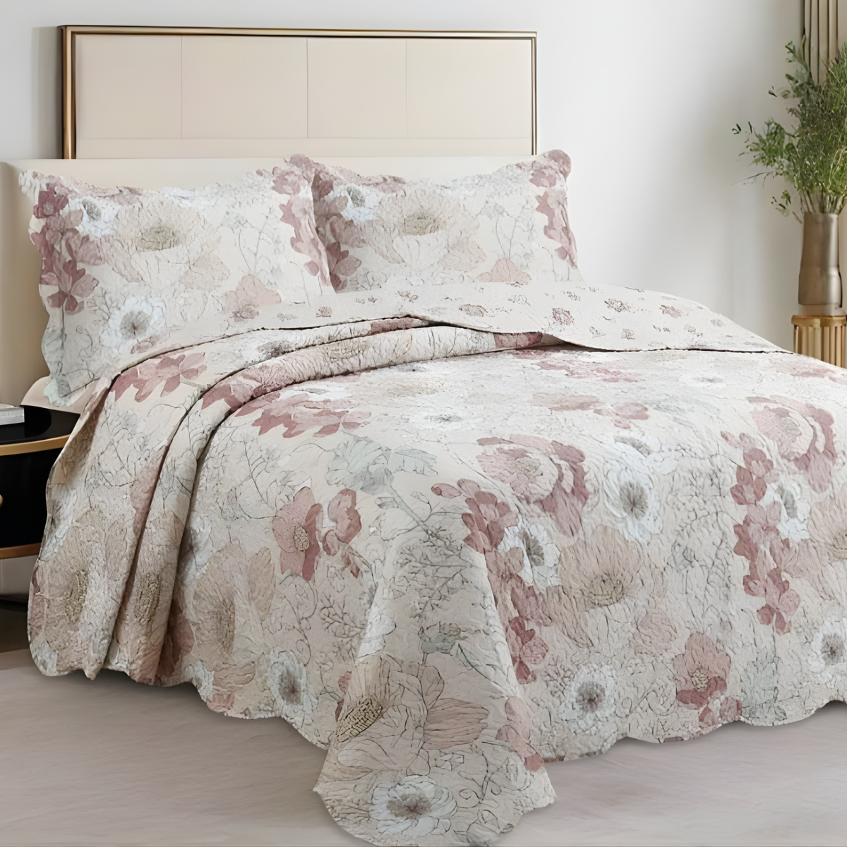 COBRE LEITO EVOLUTION FLORAL DUPLA FACE