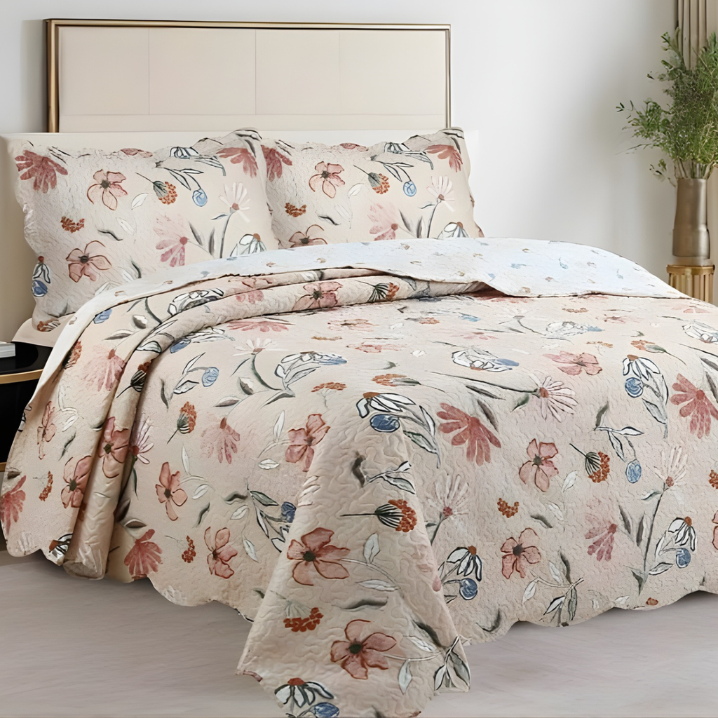 COBRE LEITO EVOLUTION FLORAL DUPLA FACE
