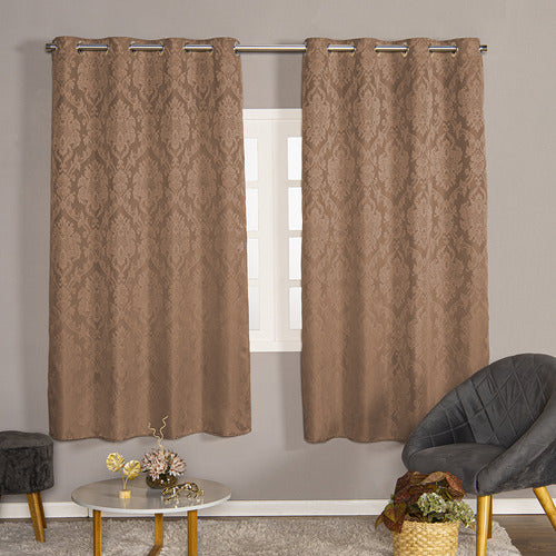 CORTINA TECIDO JACQUARD - TAMANHO PADRÃO