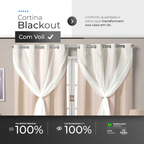 CORTINA BLACKOUT DE PVC COM VOIL