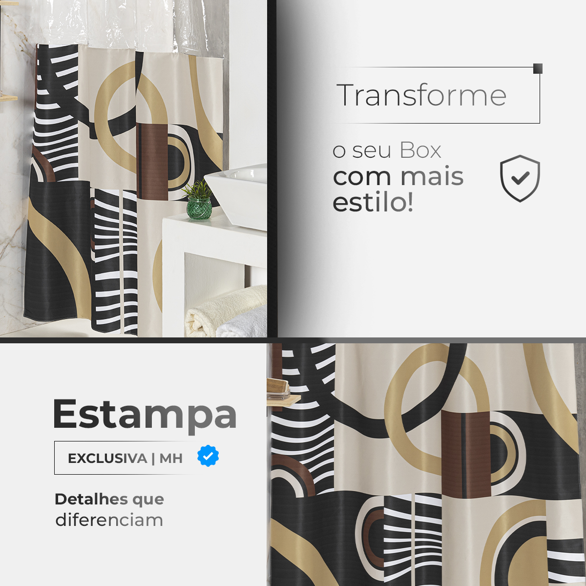 CORTINA PARA BOX ESTAMPADA