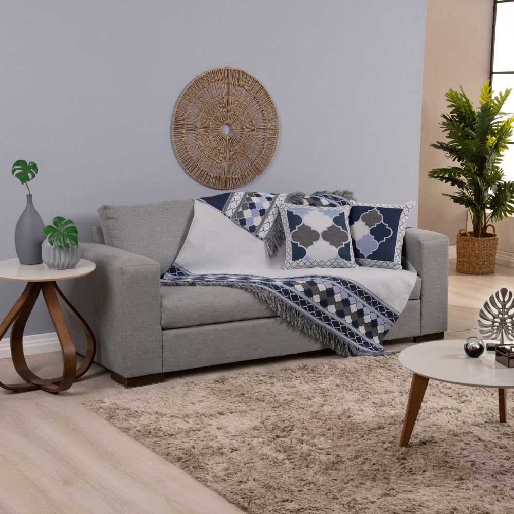 KIT XALE DUPLA FACE GRÉCIA PARA SOFÁ