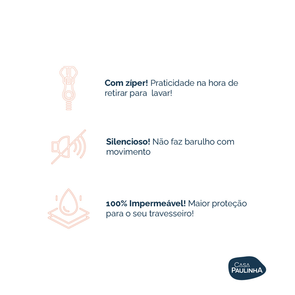 CAPA PARA TRAVESSEIRO IMPERMEÁVEL