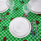 TOALHA DE MESA OXFORD ESTAMPADA NATAL