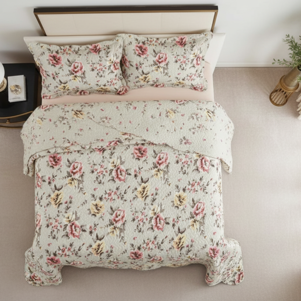 COBRE LEITO EVOLUTION FLORAL DUPLA FACE