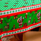 TOALHA DE MESA OXFORD ESTAMPADA NATAL