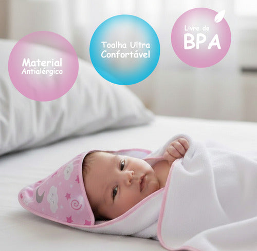 TOALHA DE BEBÊ COM CAPUZ