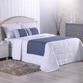 KIT PESEIRA DE CAMA COPACABANA 5 PEÇAS COM ALMOFADAS
