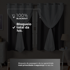 CORTINA BLACKOUT DE PVC COM VOIL