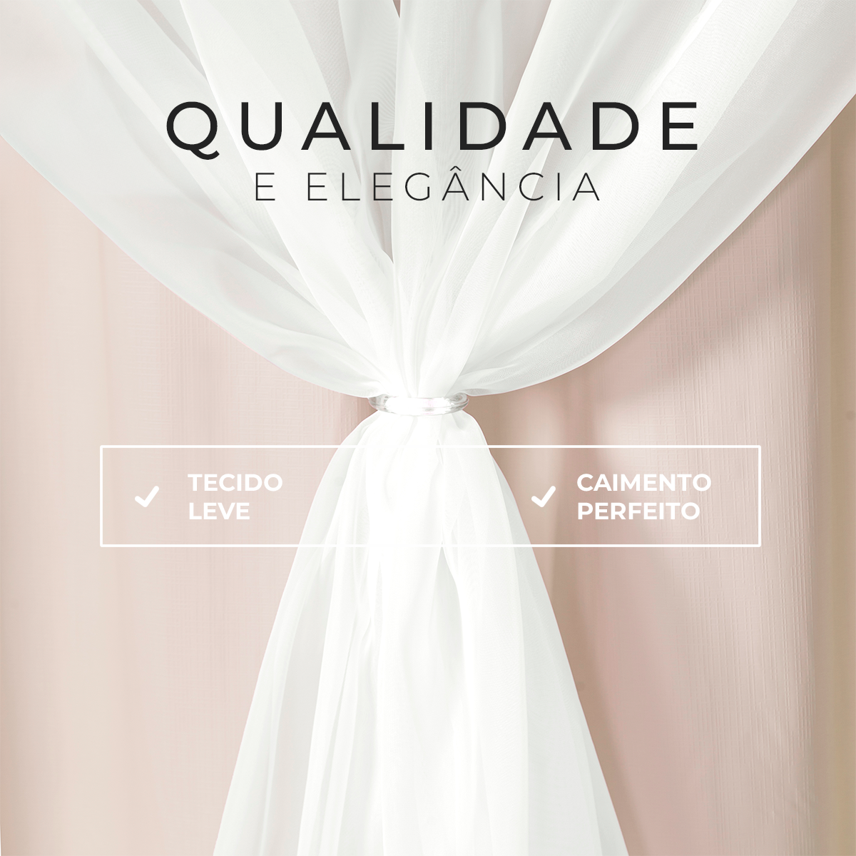 CORTINA BLACKOUT DE PVC COM VOIL