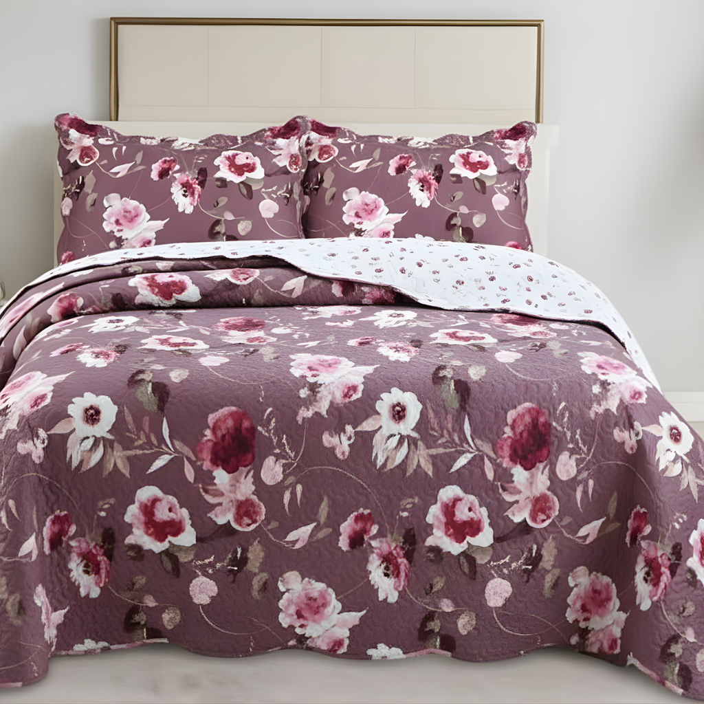 COBRE LEITO EVOLUTION FLORAL DUPLA FACE