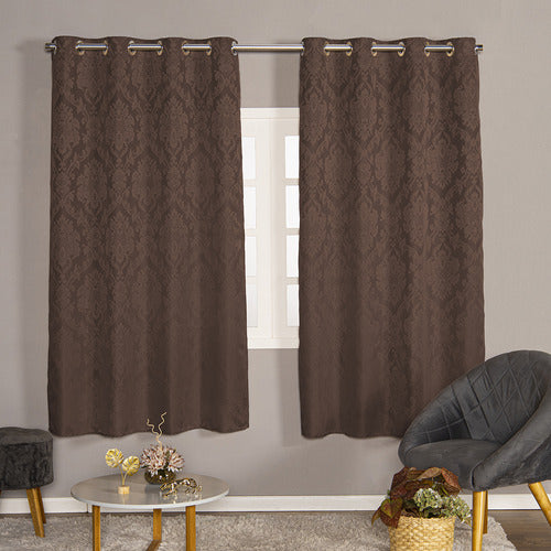 CORTINA TECIDO JACQUARD - TAMANHO PADRÃO