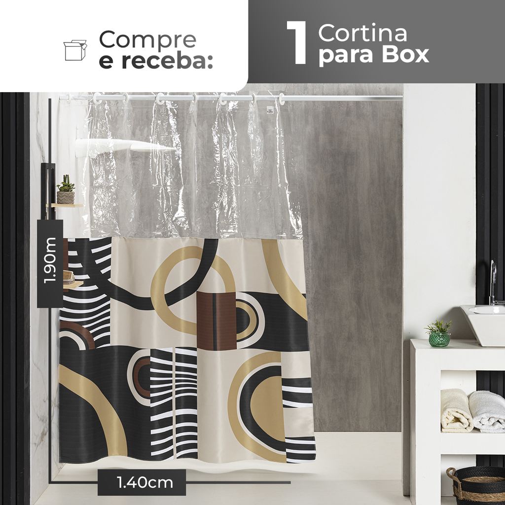 CORTINA PARA BOX ESTAMPADA