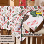 TOALHA DE MESA NATALINA ESTAMPADA