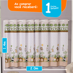 CORTINA INFANTIL ESTAMPADA LINHÃO