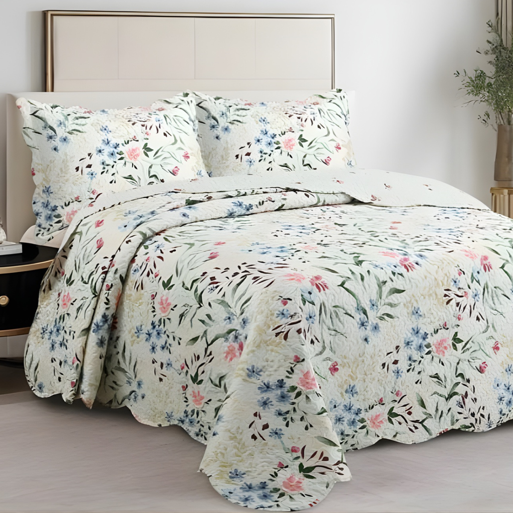 COBRE LEITO EVOLUTION FLORAL DUPLA FACE