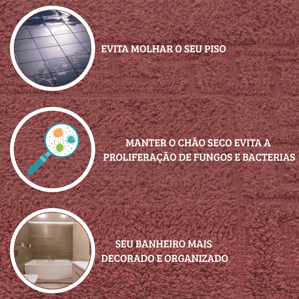 TAPETE PISO BANHEIRO ANTIDERRAPANTE