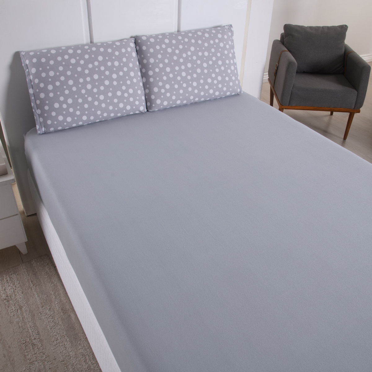 JOGO DE LENÇOL DE MALHA POÁ