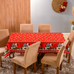 TOALHA DE MESA OXFORD ESTAMPADA NATAL