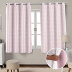 CORTINA BLACKOUT DE PVC COM VOIL XADREZ