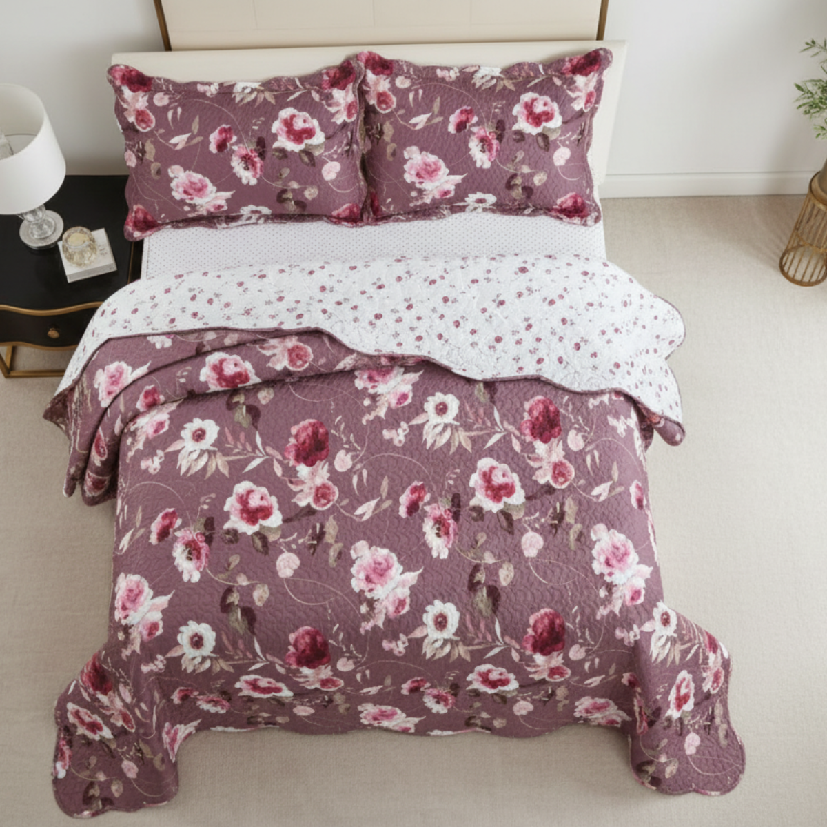 COBRE LEITO EVOLUTION FLORAL DUPLA FACE