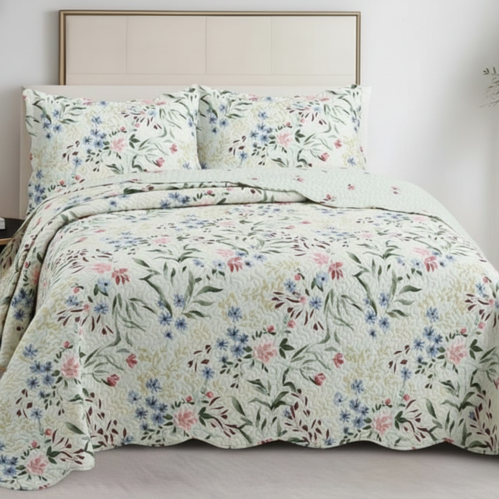 COBRE LEITO EVOLUTION FLORAL DUPLA FACE