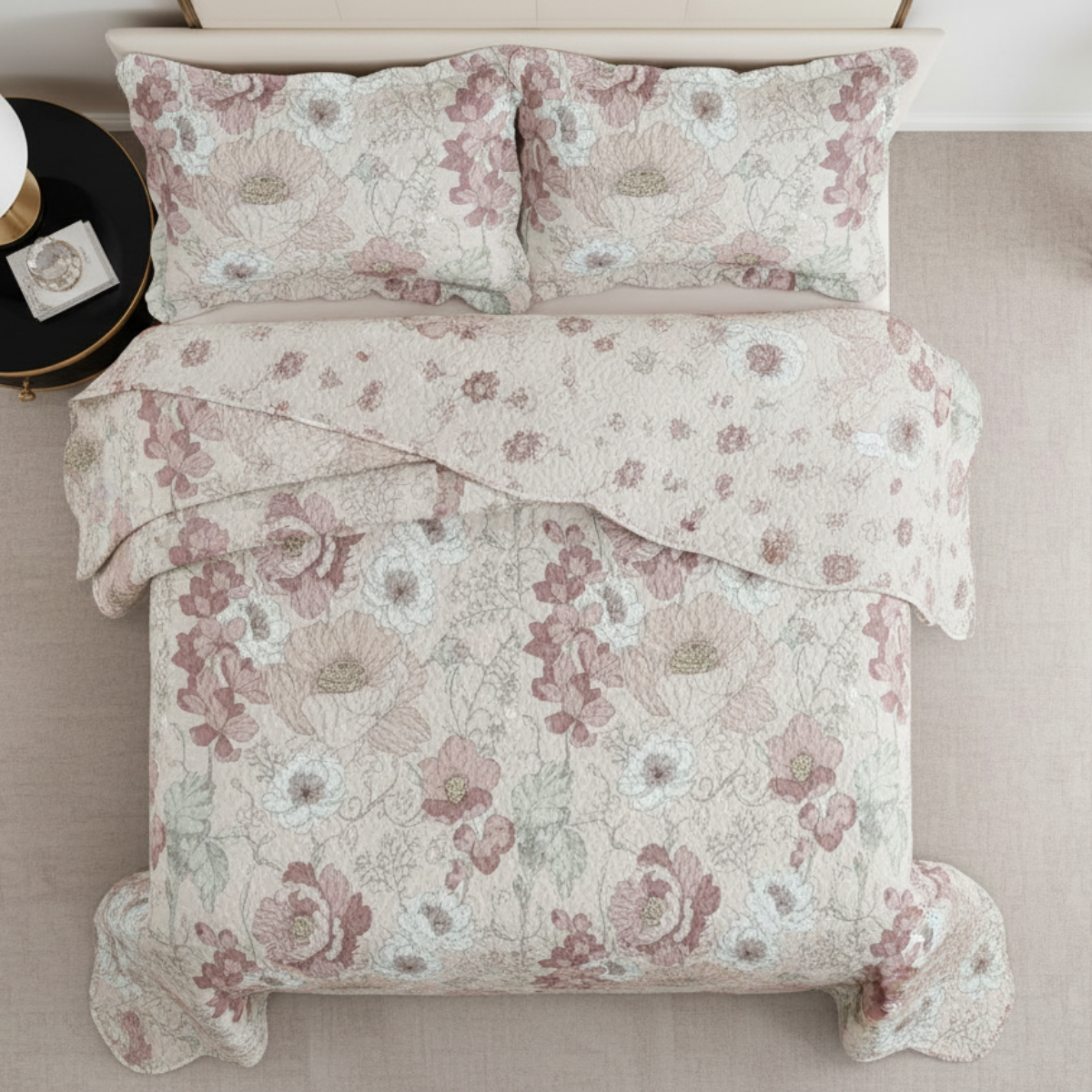 COBRE LEITO EVOLUTION FLORAL DUPLA FACE