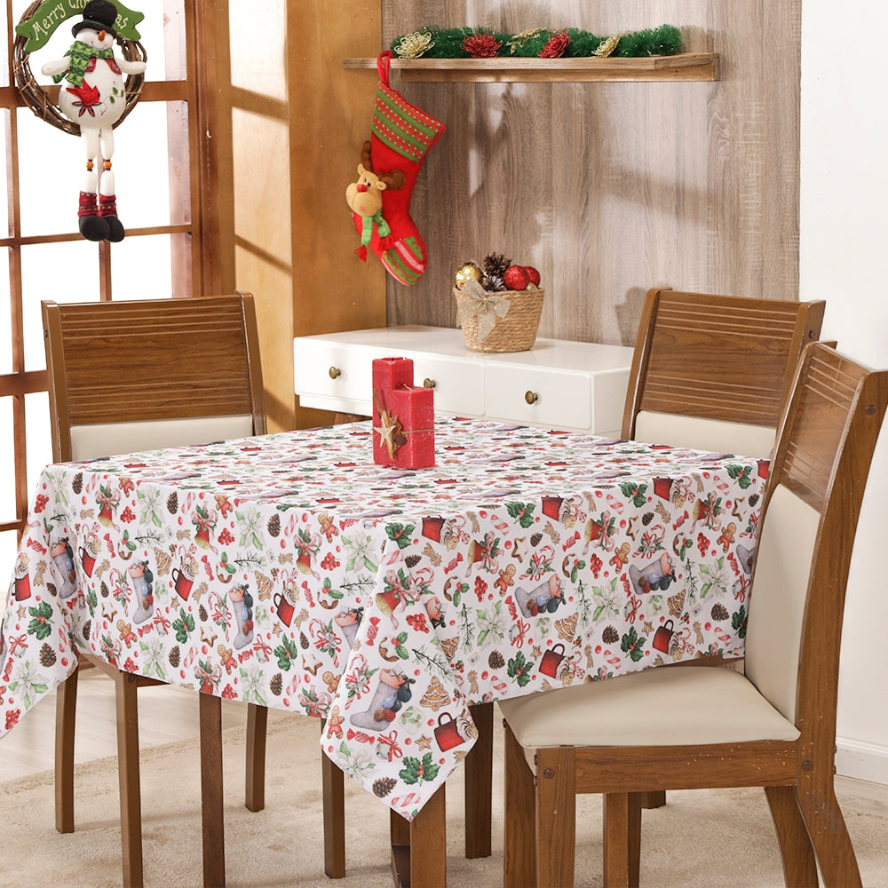 TOALHA DE MESA NATALINA ESTAMPADA