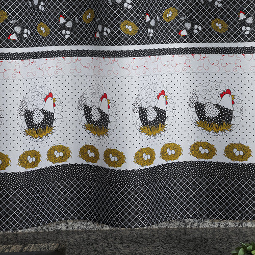 CORTINA OXFORD COZINHA ESTAMPADA