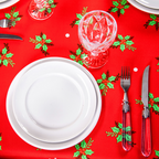 TOALHA DE MESA OXFORD ESTAMPADA NATAL