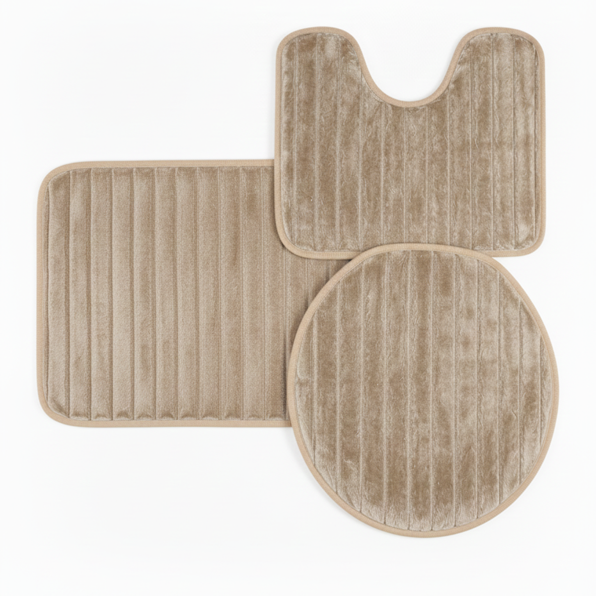 JOGO DE BANHEIRO CANELADO ANTIDERRAPANTE