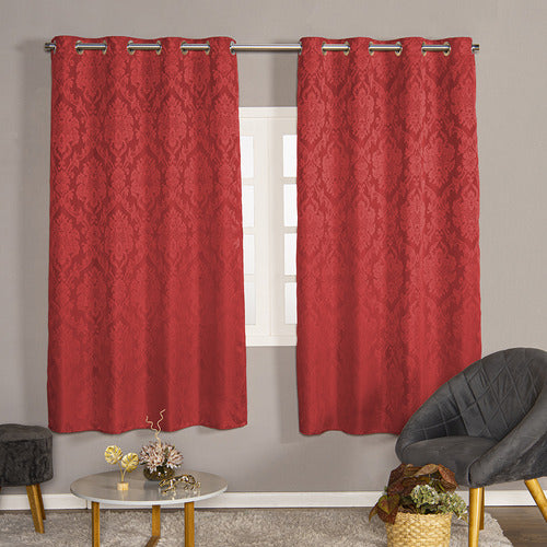 CORTINA TECIDO JACQUARD - TAMANHO PADRÃO