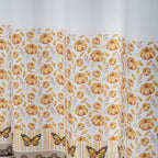 CORTINA DE COZINHA ESTAMPADA 2,00X1,50 OXFORD COM ILHÓS