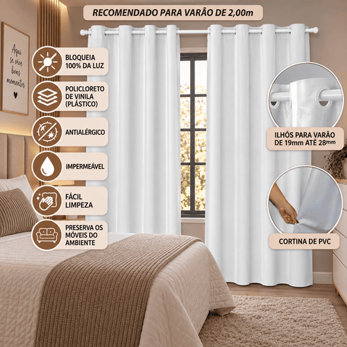 CORTINA BLACKOUT DE PVC - TAMANHO GRANDE