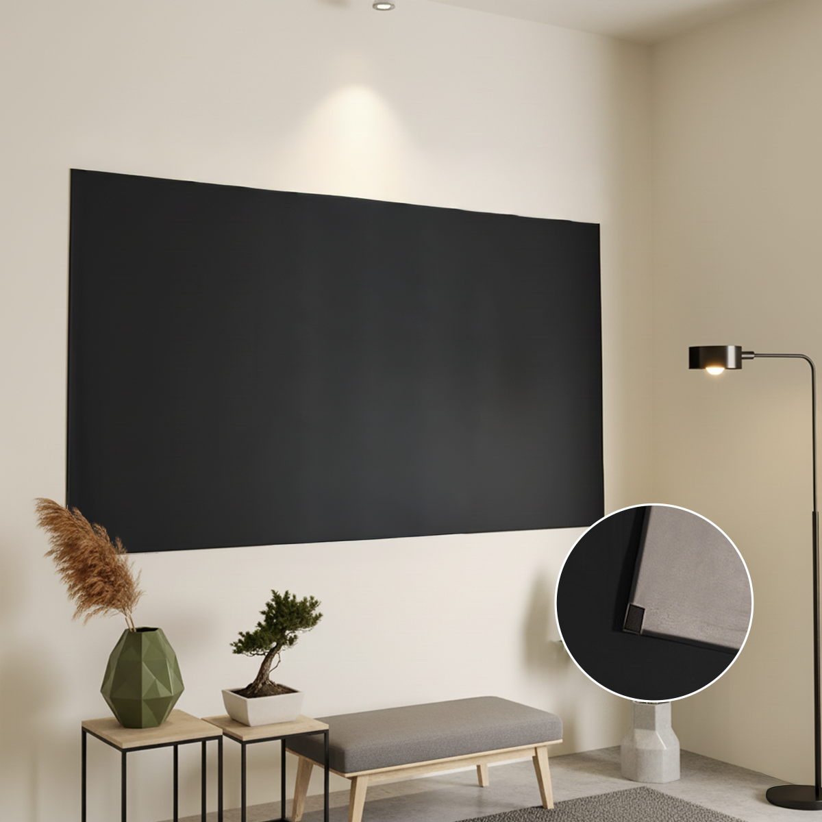 CORTINA PAINEL BLACKOUT COM VELCRO
