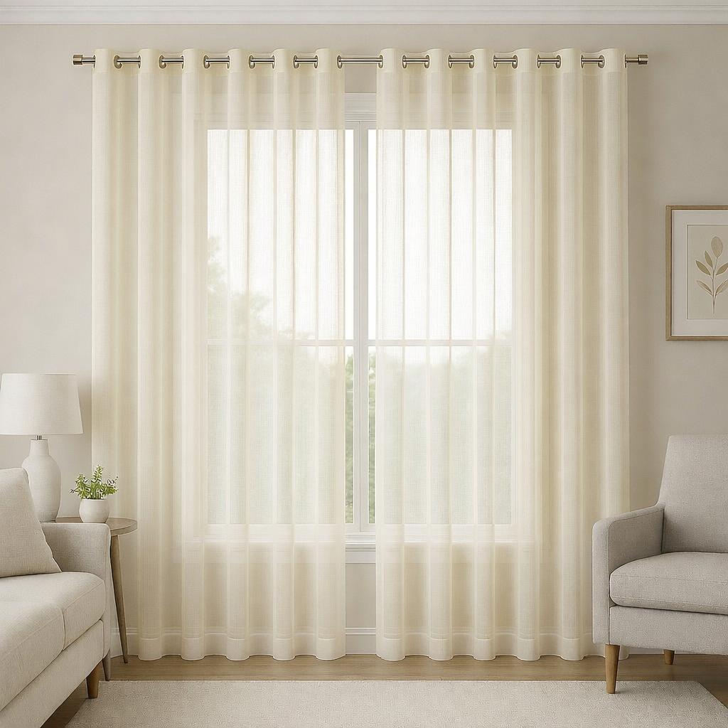 CORTINA VOIL LINHO FLAME