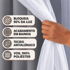 CORTINA BLACKOUT DE TECIDO COM VOIL - TAMANHO GRANDE